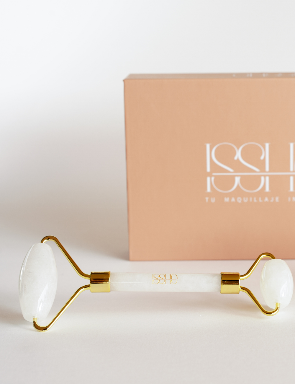 Set de Rodillo y Gua Sha ISSHO® de Jade Blanco - Armonía