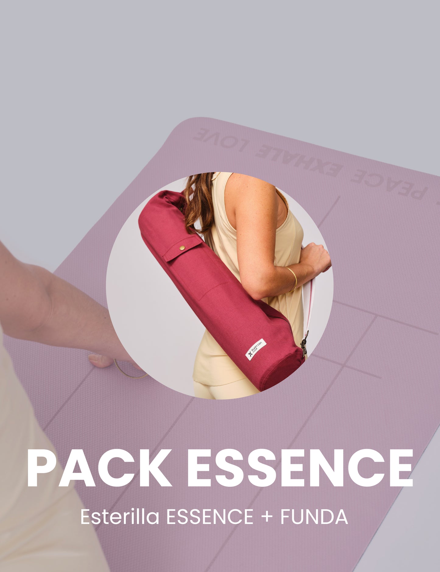 Pack ESSENCE + Accesorio de transporte — Malva