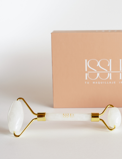 Set de Rodillo y Gua Sha ISSHO® de Jade Blanco - Armonía