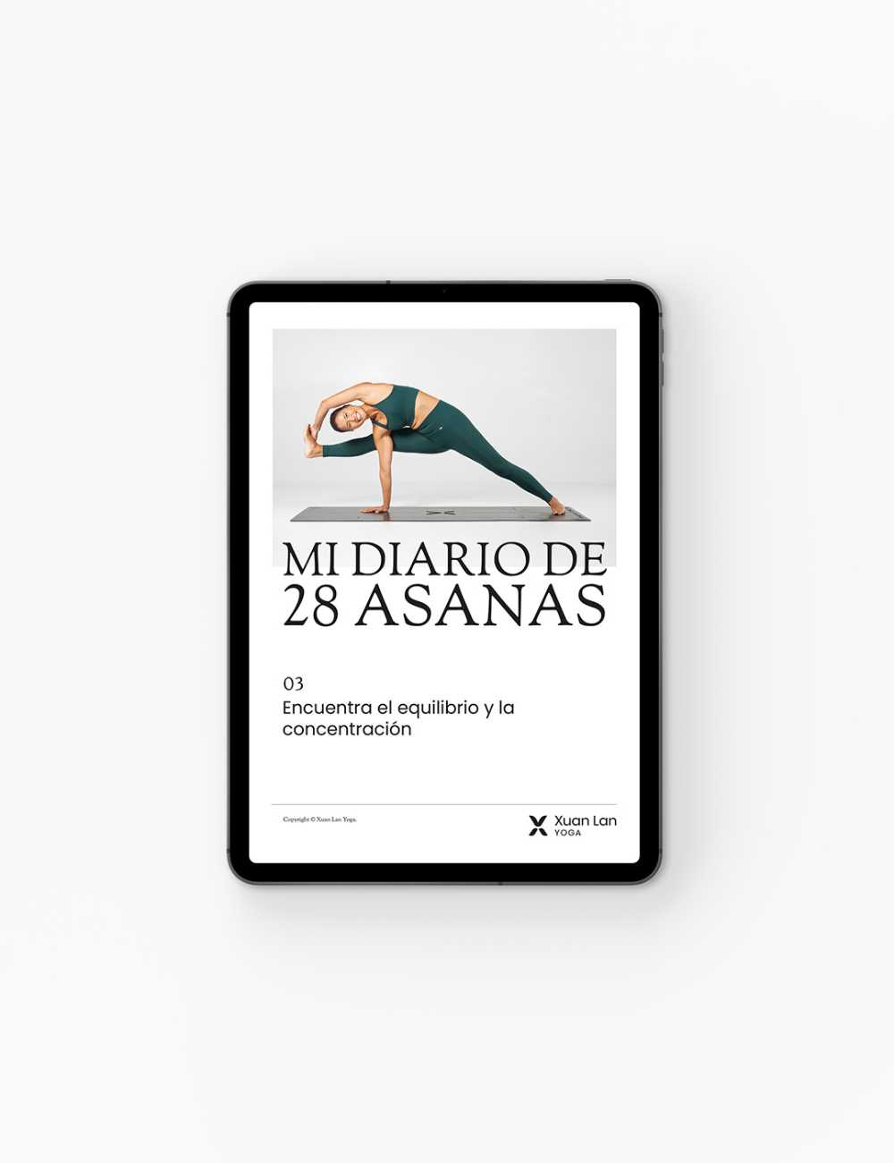 Ebook Mi diario de 28 asanas “Encuentra el equilibrio y la concentración”