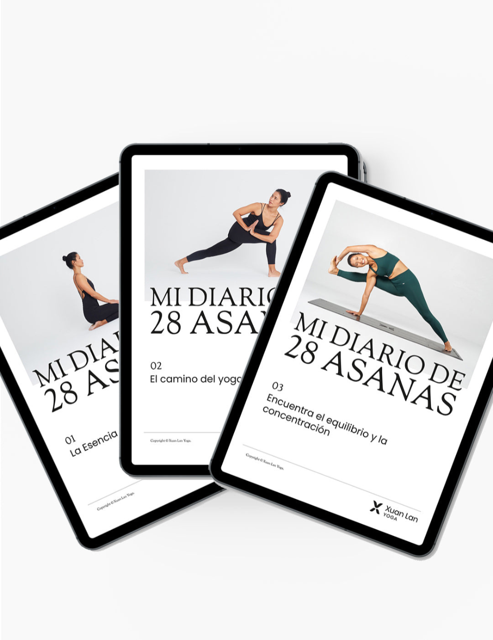 Colección de 3 Ebooks - Mi diario de 28 asanas