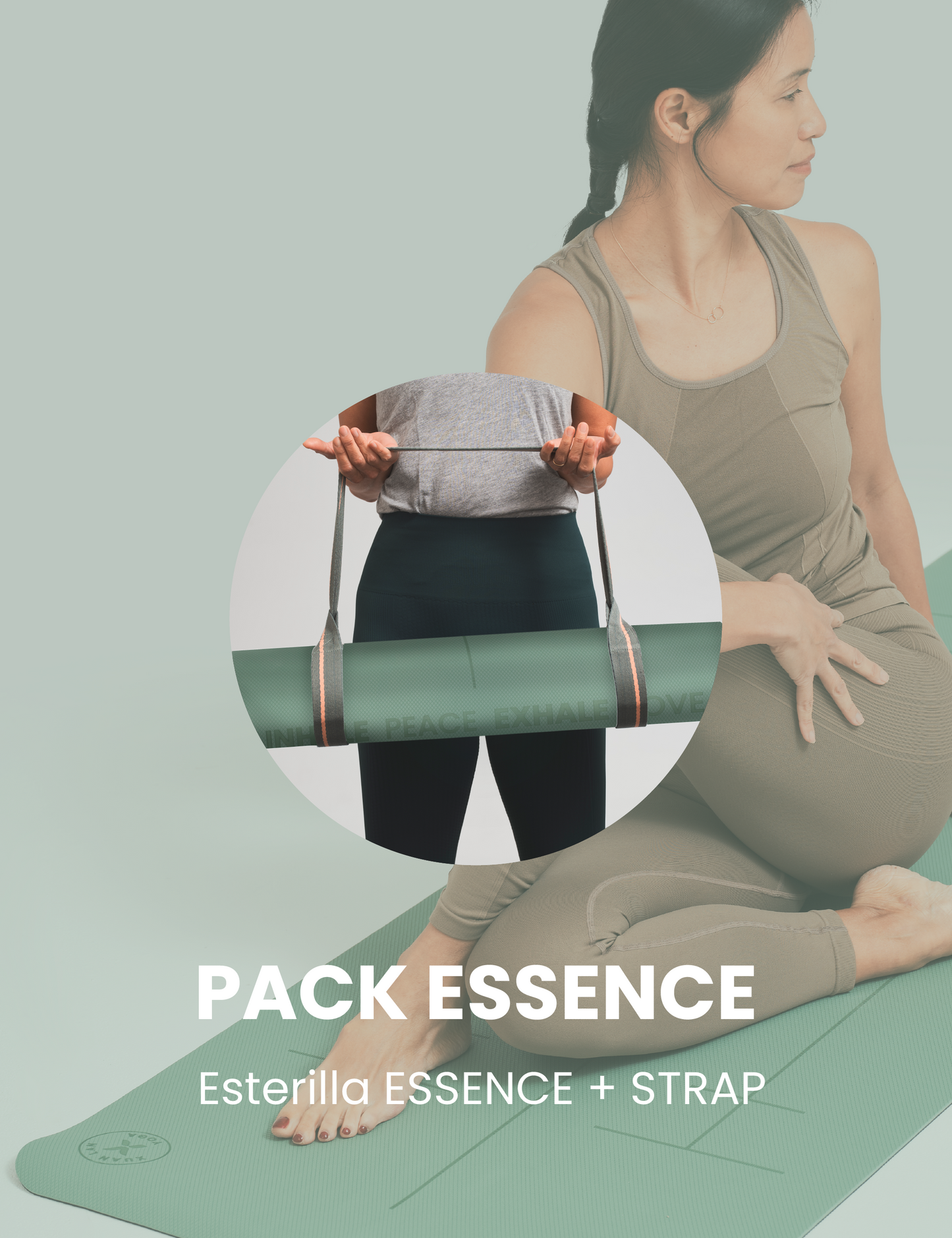 Pack Yogui ESSENCE: Esterilla ESSENCE + Correa