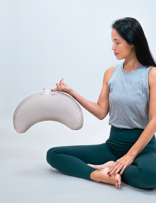 Zafu meditación media luna ergonómico desenfundable ECO Zafuki