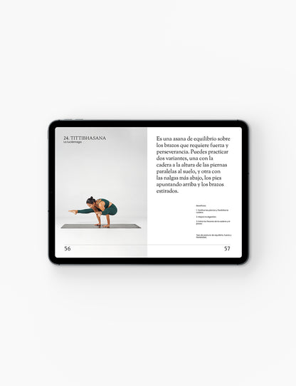 Ebook Mi diario de 28 asanas “Encuentra el equilibrio y la concentración”