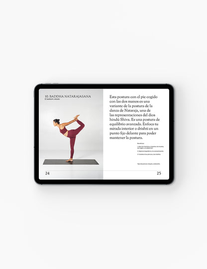 Ebook Mi diario de 28 asanas “Encuentra el equilibrio y la concentración”