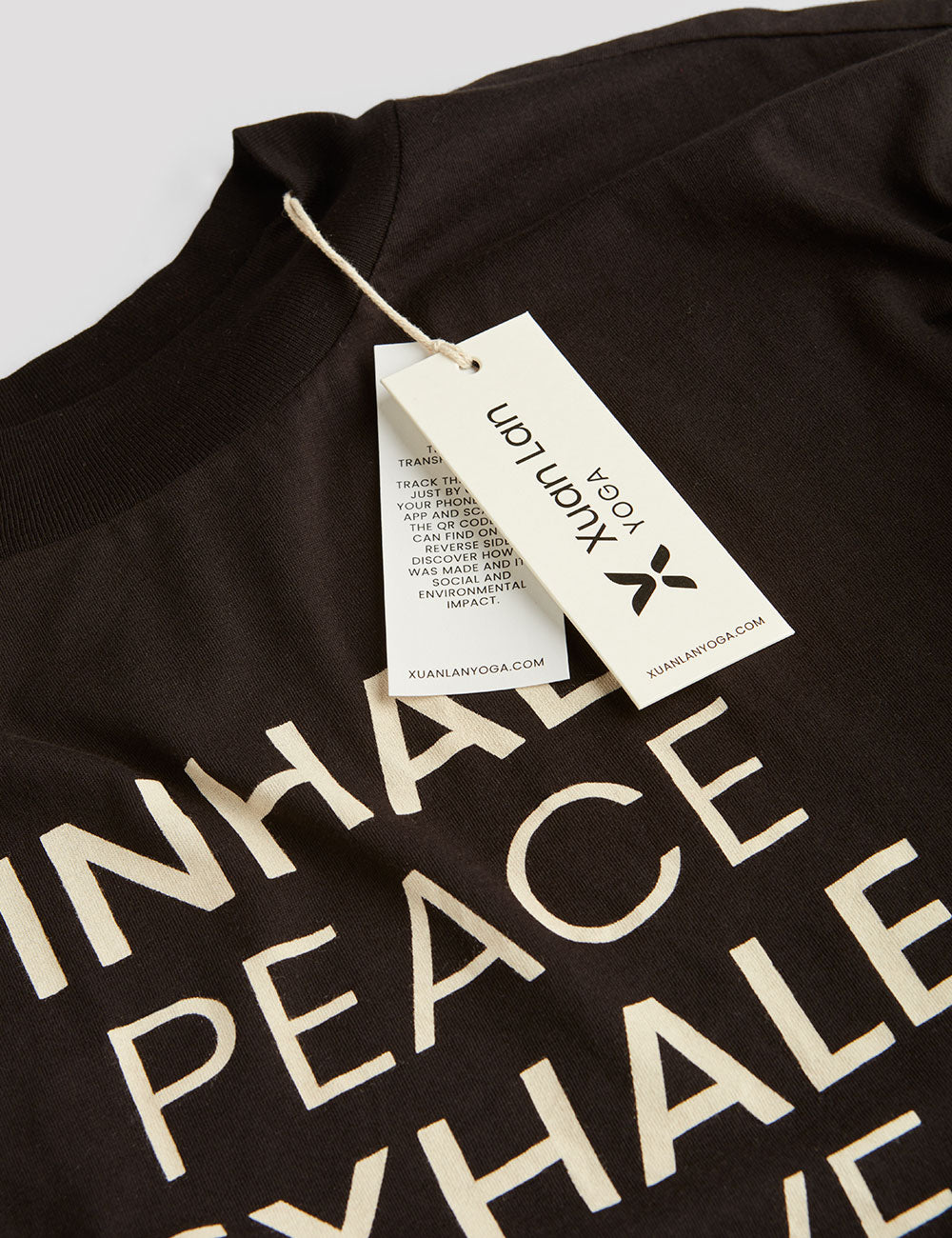 Camiseta Inhale peace algodón orgánico